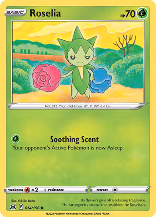 Roselia 14/196 Pokemon card