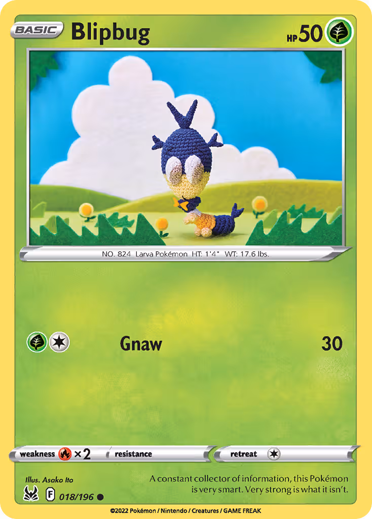 Blipbug 18/196 Pokemon card