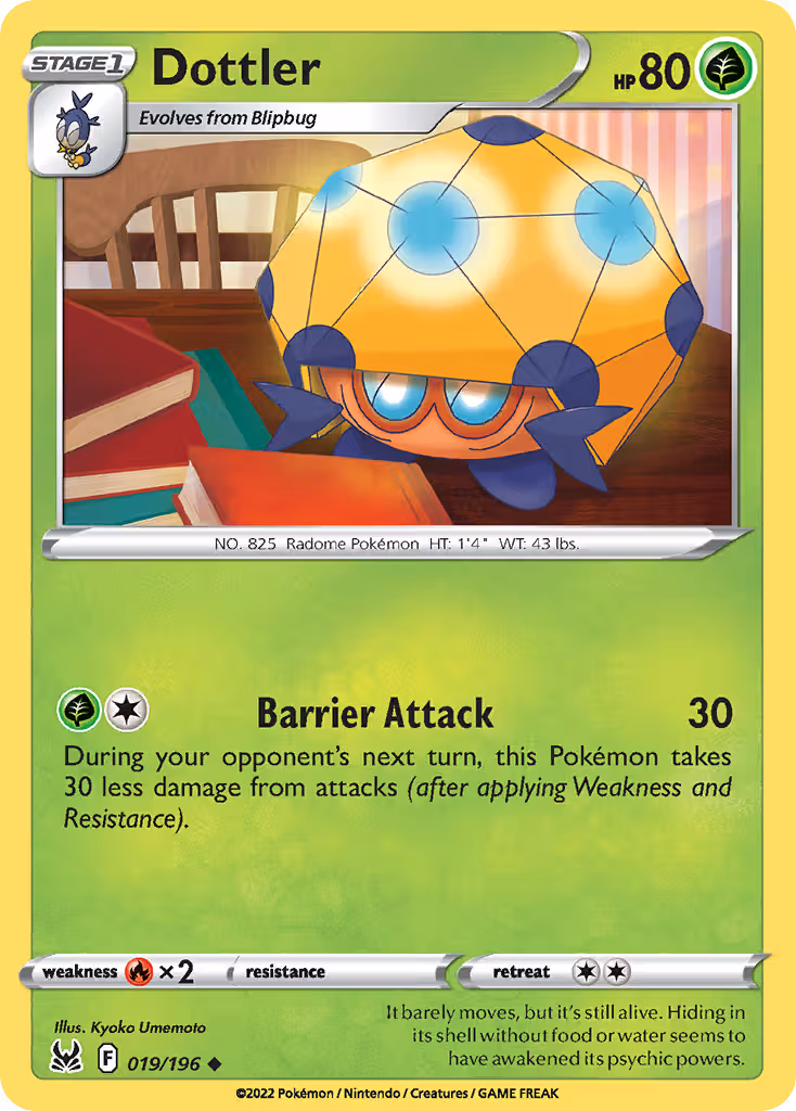 Dottler 19/196 Pokemon card