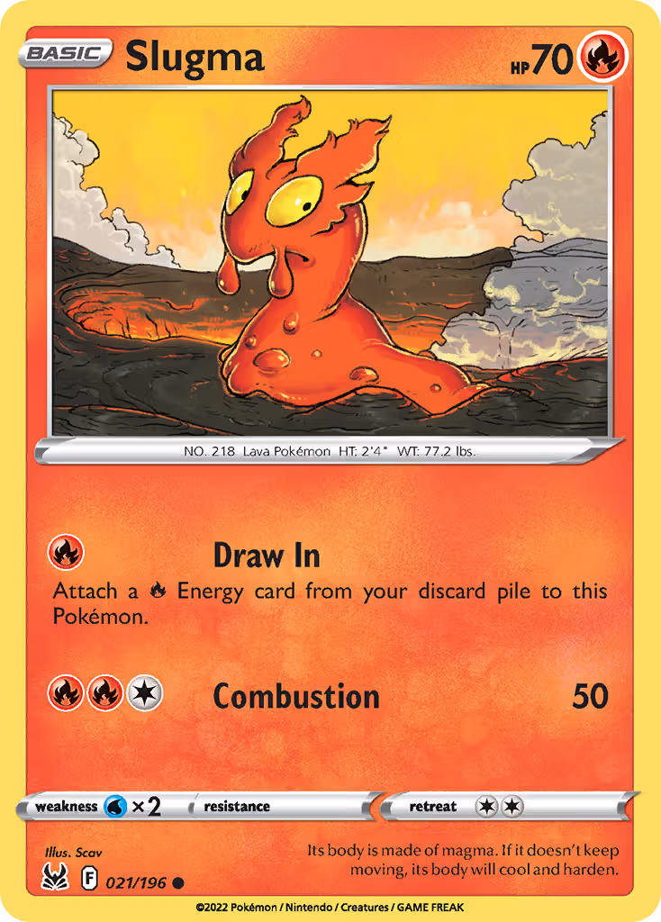 Slugma 21/196 Pokemon card