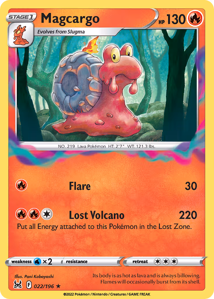 Magcargo 22/196 Pokemon card