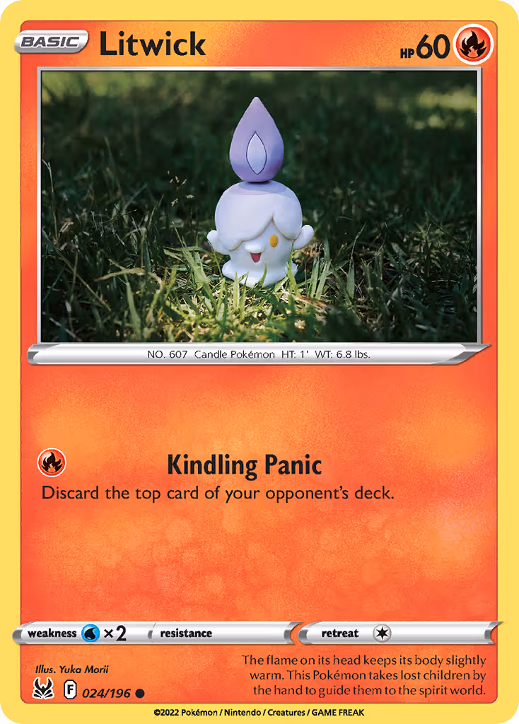 Litwick 24/196 Pokemon card
