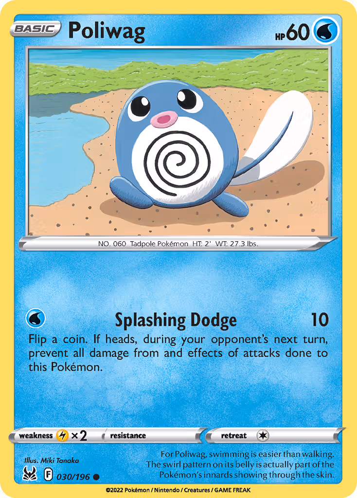Poliwag 30/196 Pokemon card