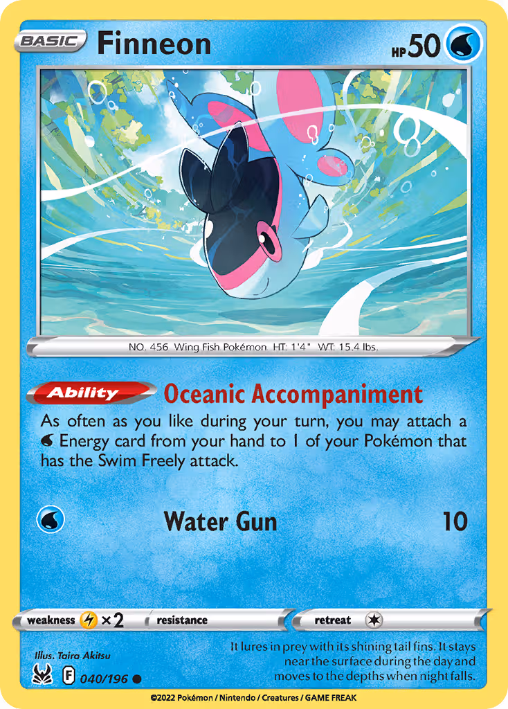 Finneon 40/196 Pokemon card