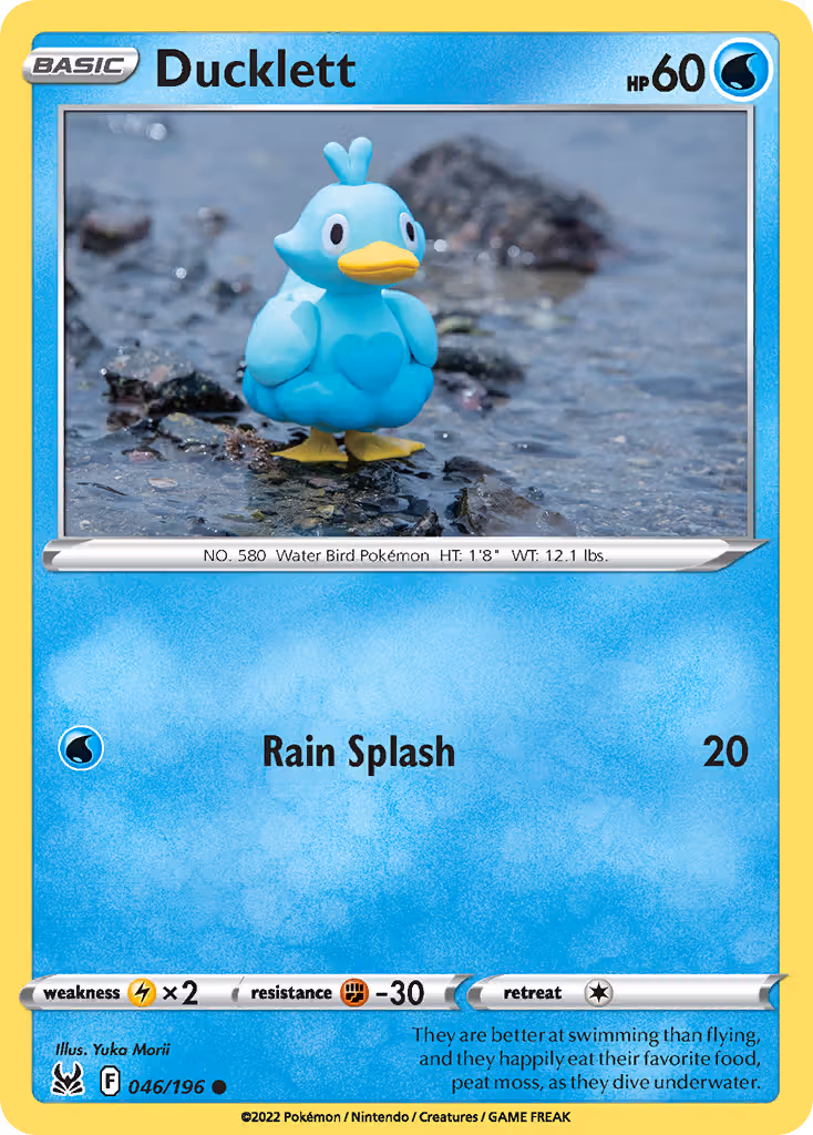Ducklett 46/196 Pokemon card
