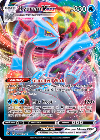 Kyurem VMAX 49/196 Pokemon card