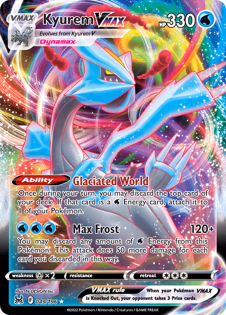 Kyurem VMAX 49/196 Pokemon card