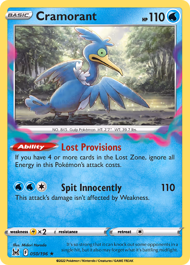 Cramorant 50/196 Pokemon card
