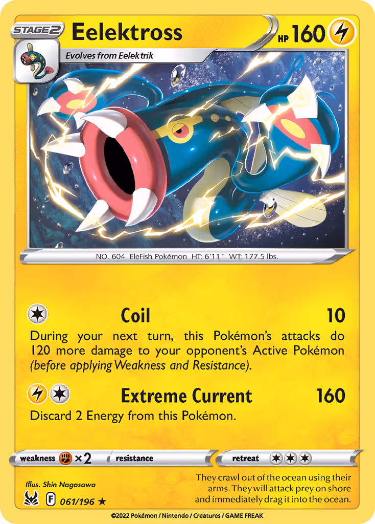 Eelektross 61/196 Pokemon card