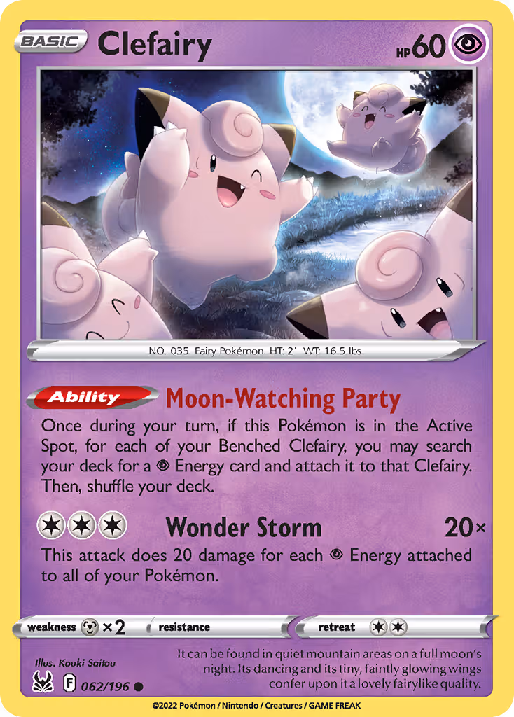 Clefairy 62/196 Pokemon card