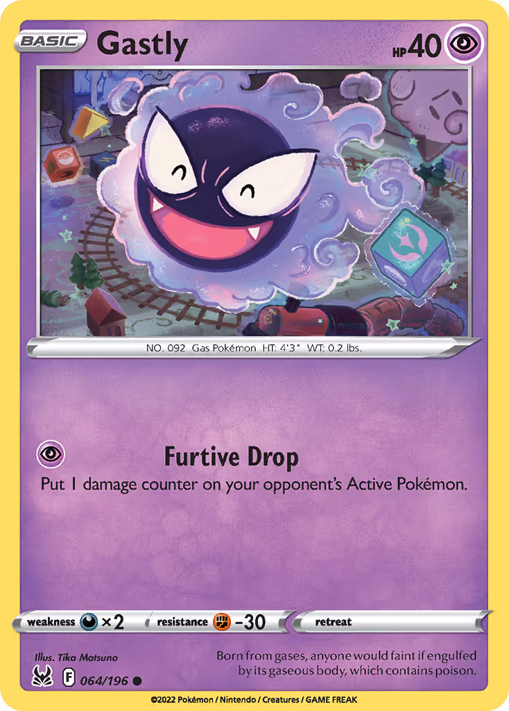 Gastly 64/196 Pokemon card