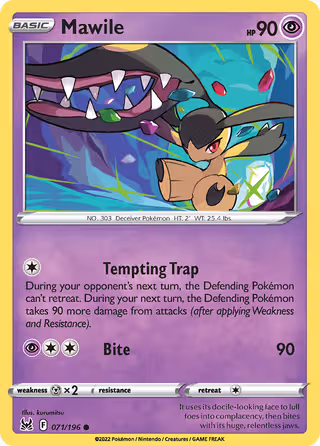Mawile 71/196 Pokemon card