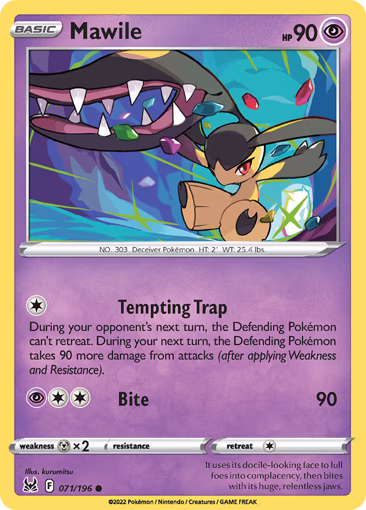 Mawile 71/196 Pokemon card