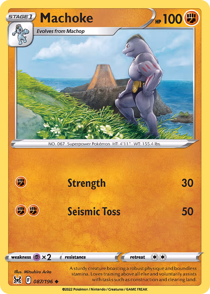 Machoke 87/196 Pokemon card