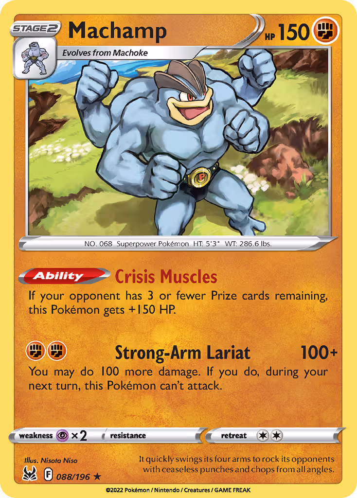 Machamp 88/196 Pokemon card