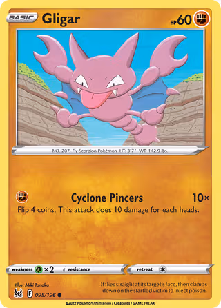 Gligar 95/196 Pokemon card
