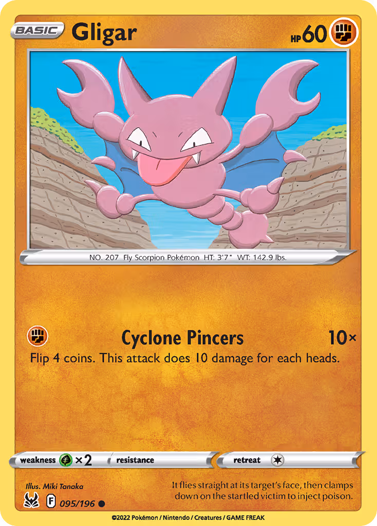 Gligar 95/196 Pokemon card