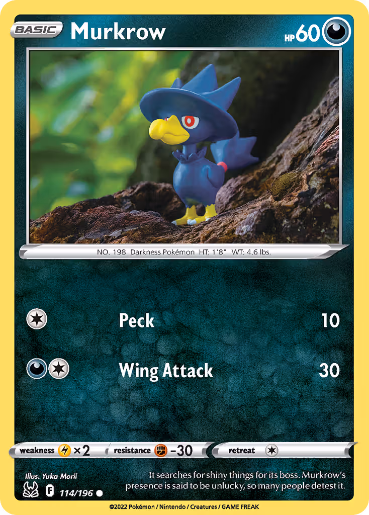 Murkrow 114/196 Pokemon card