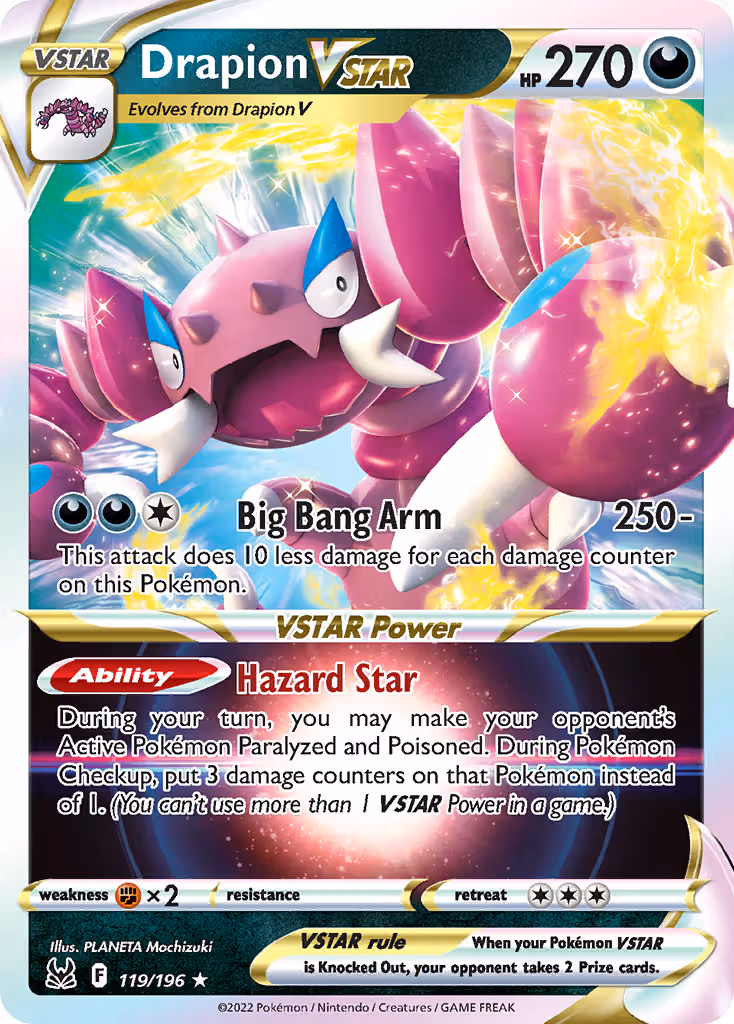 Drapion VSTAR 119/196 Pokemon card