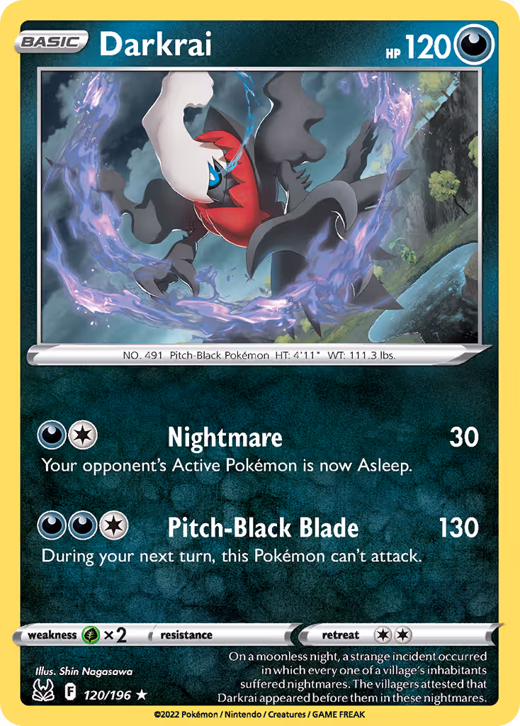 Darkrai 120/196 Pokemon card