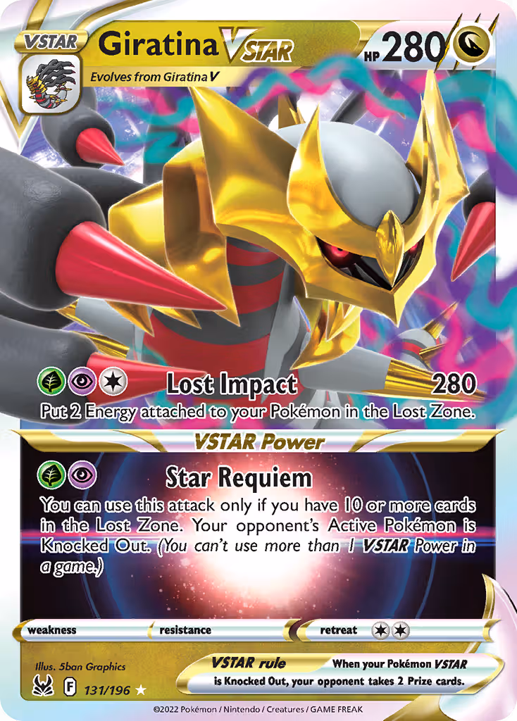 Giratina VSTAR 131/196 Pokemon card