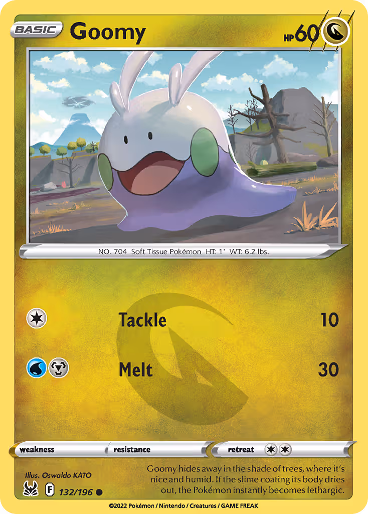 Goomy 132/196 Pokemon card