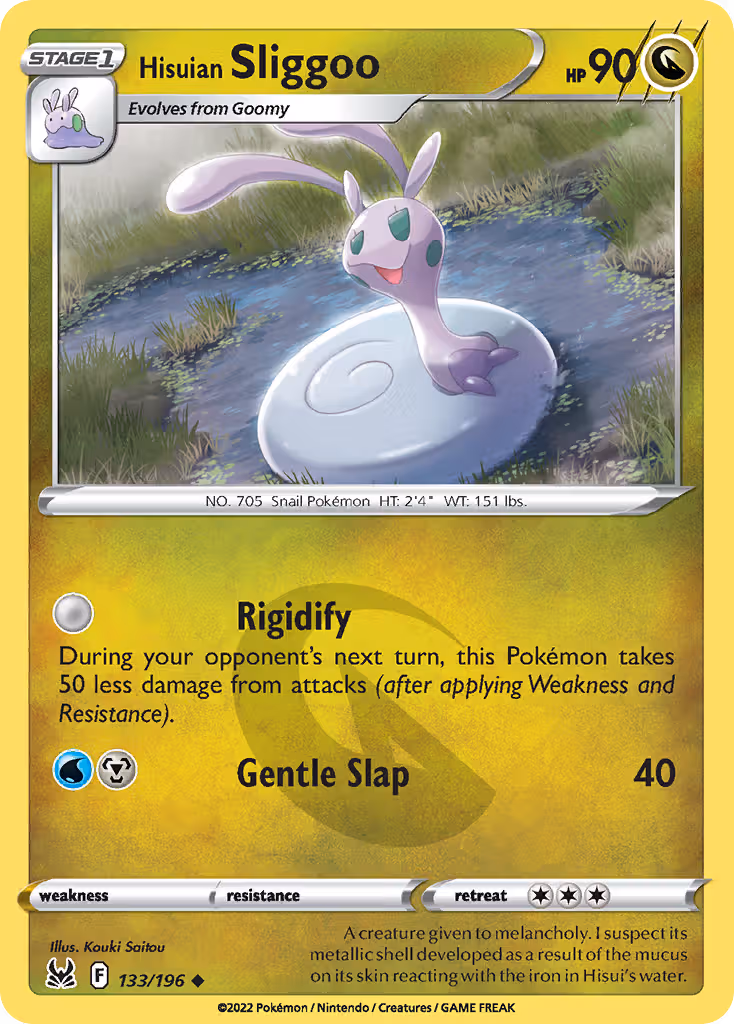 Hisuian Sliggoo 133/196 Pokemon card