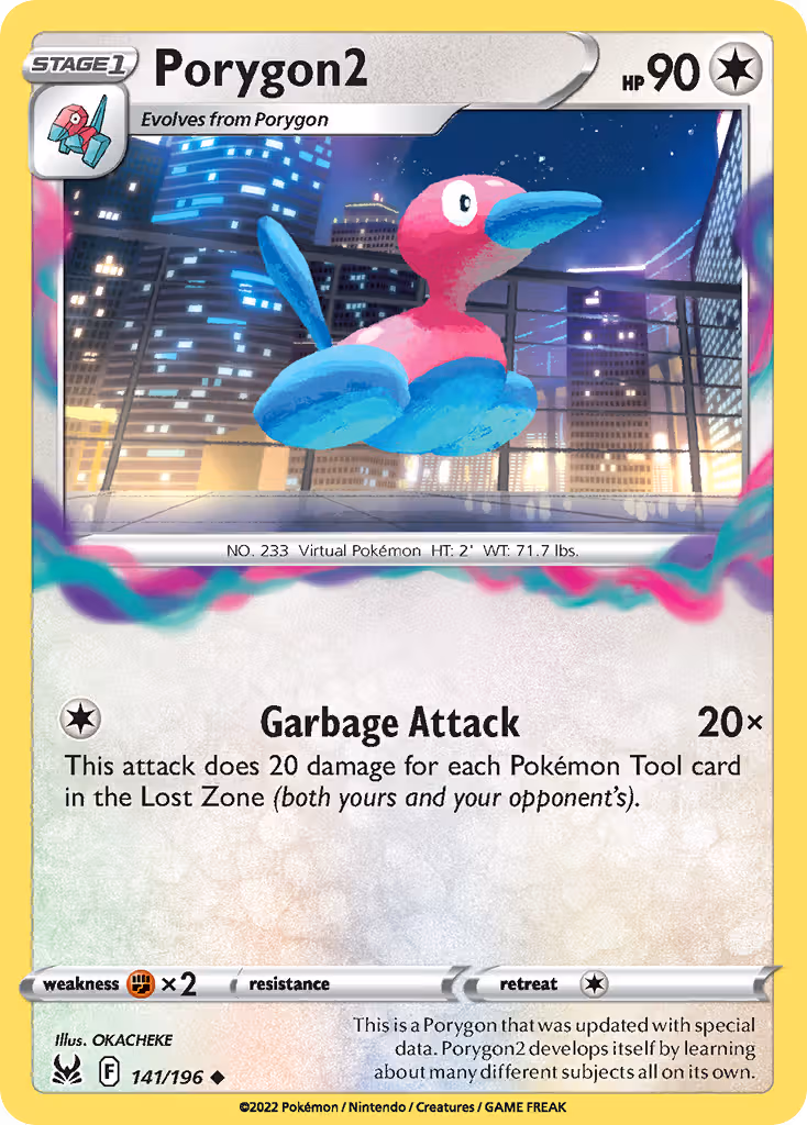 Porygon2 141/196 Pokemon card