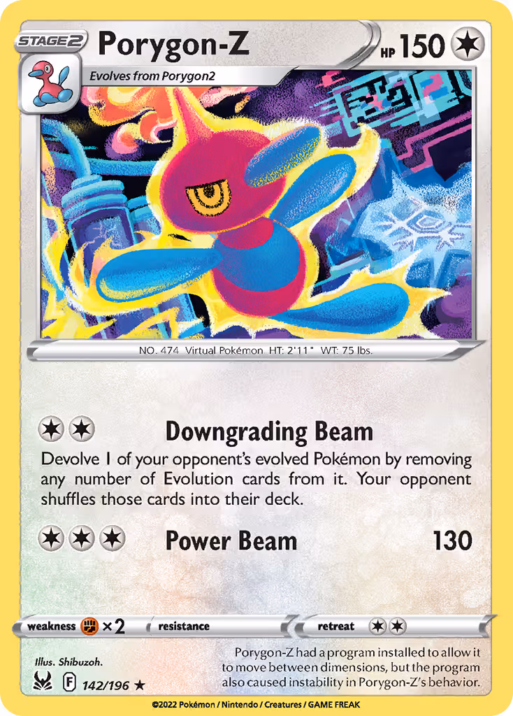 Porygon-Z 142/196 Pokemon card