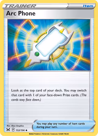 Arc Phone 152/196 Pokemon card