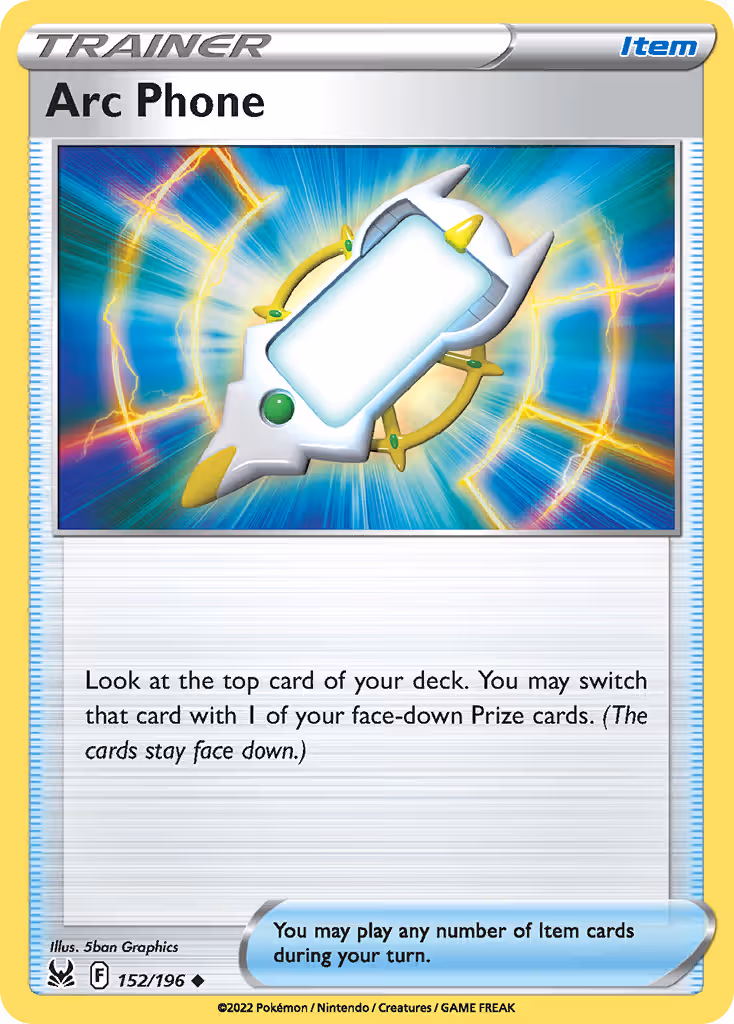 Arc Phone 152/196 Pokemon card