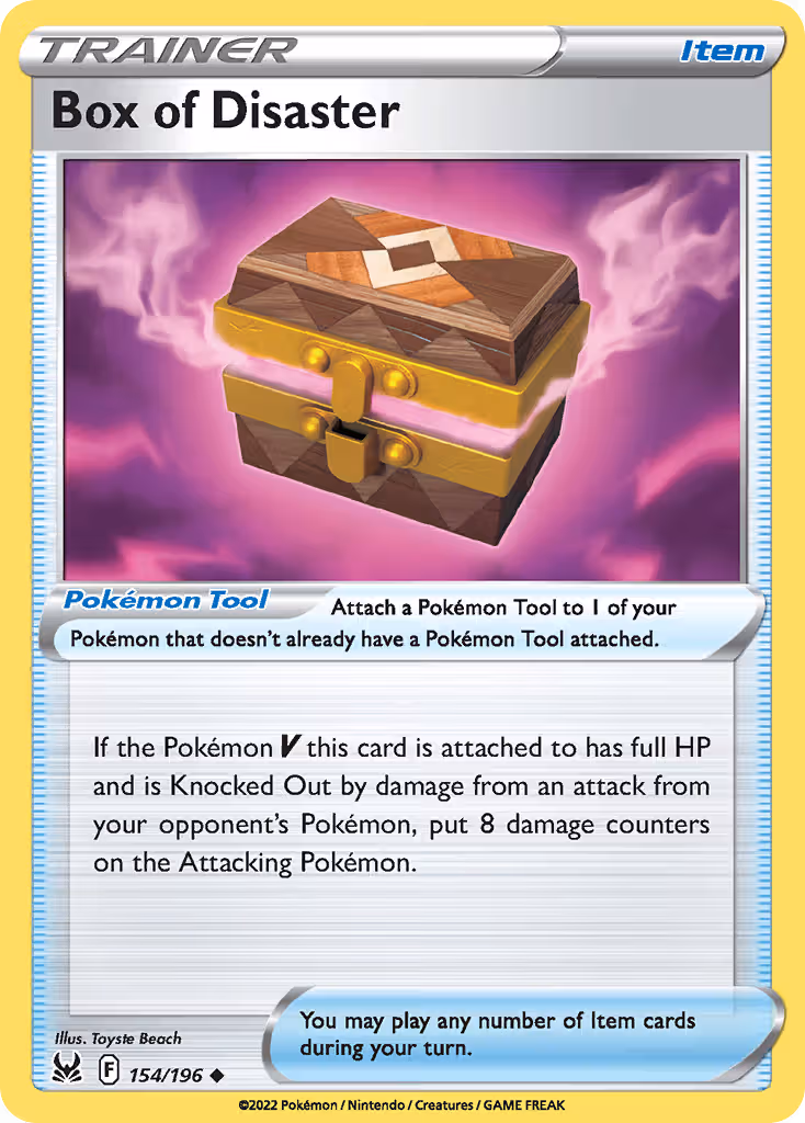 Box of Disaster 154/196 Pokemon card