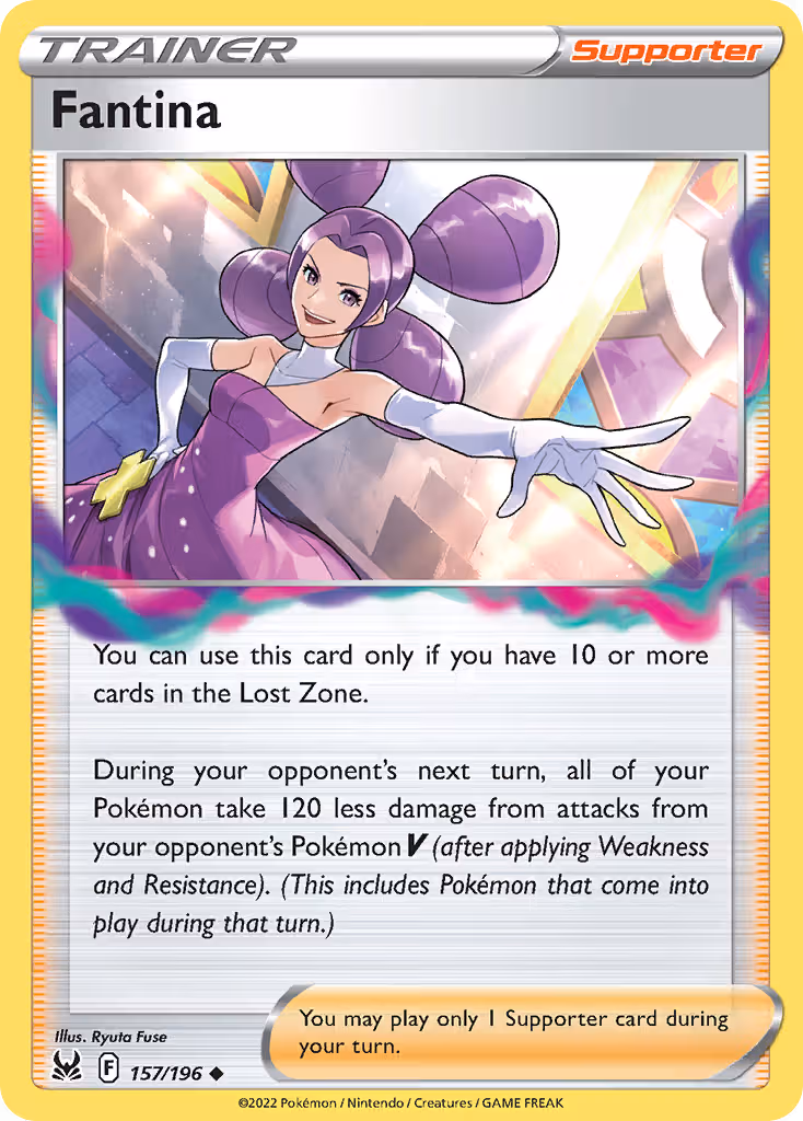 Fantina 157/196 Pokemon card