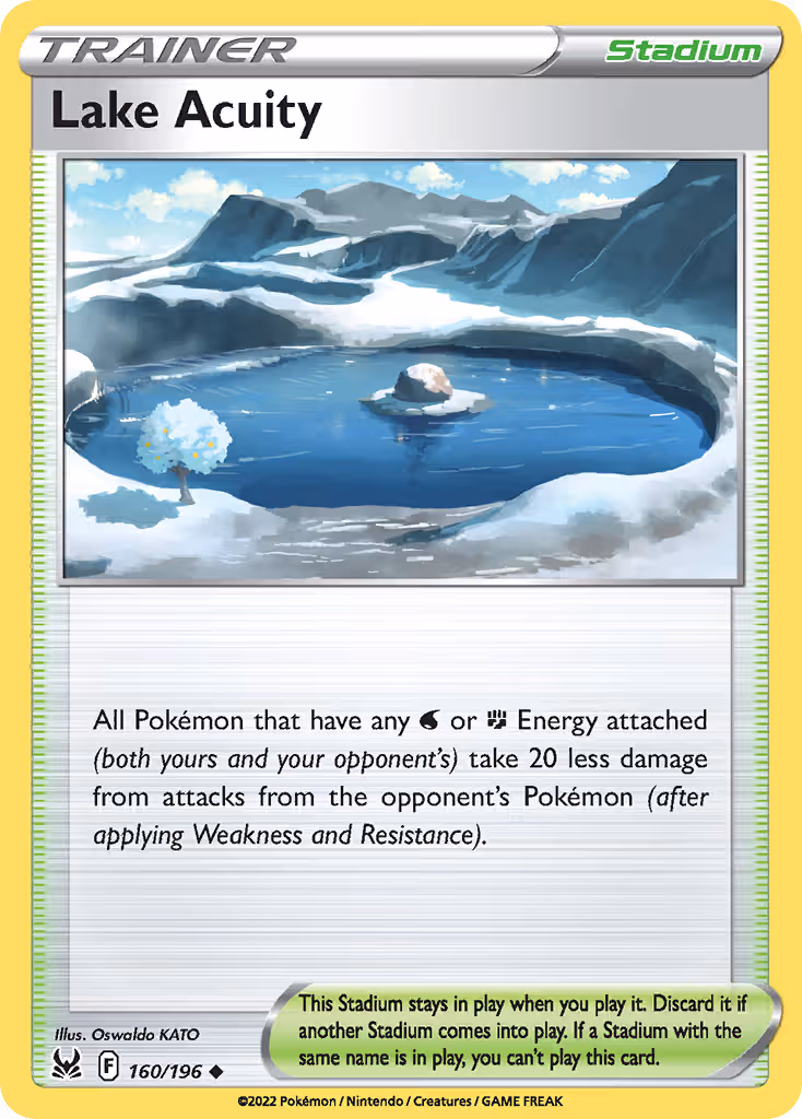 Lake Acuity 160/196 Pokemon card
