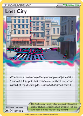 Lost City 161/196 Pokemon card