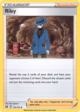 Riley 166/196 Pokemon card