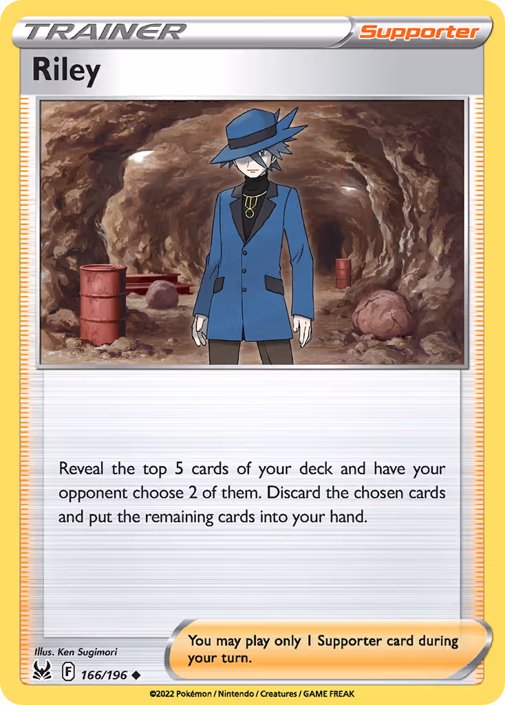 Riley 166/196 Pokemon card