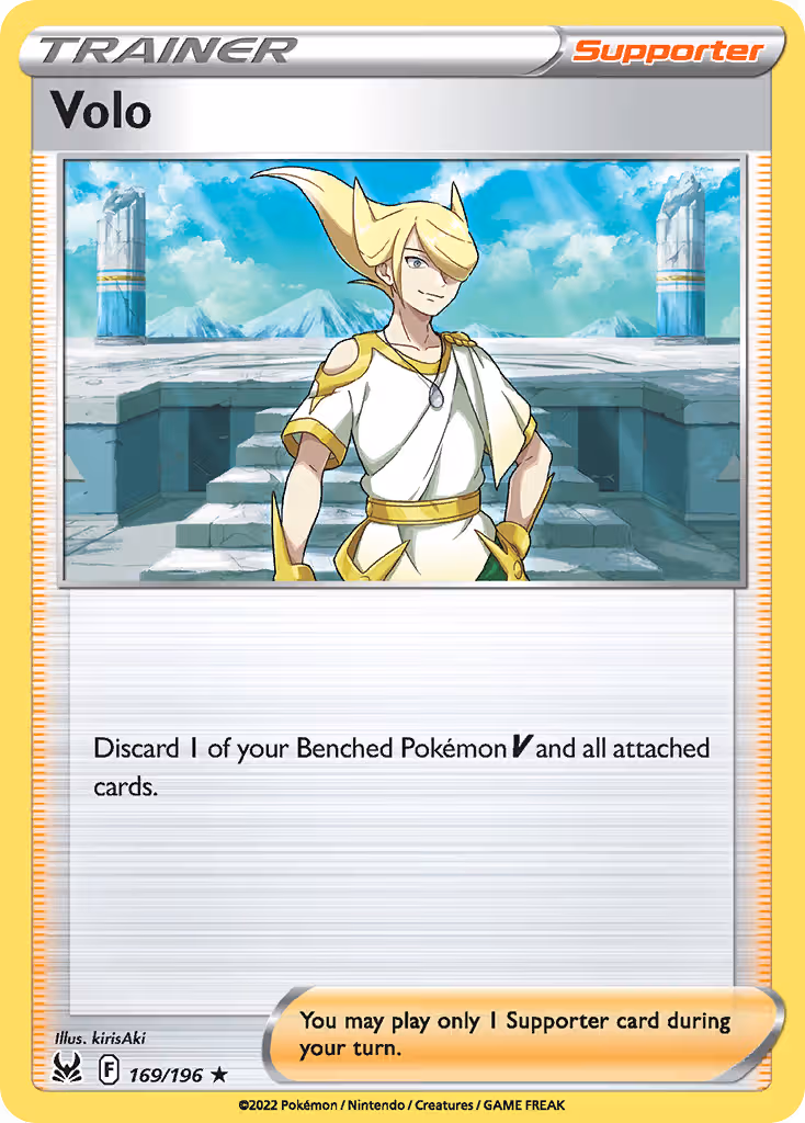 Volo 169/196 Pokemon card