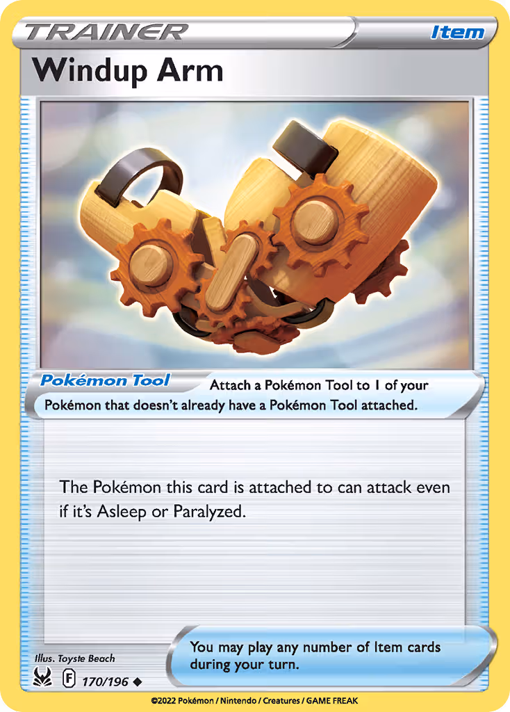 Windup Arm 170/196 Pokemon card
