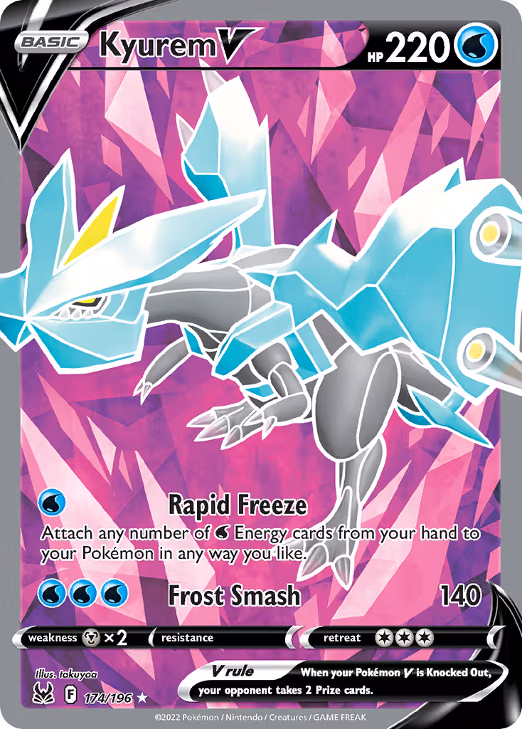 Kyurem V 174/196 Pokemon card