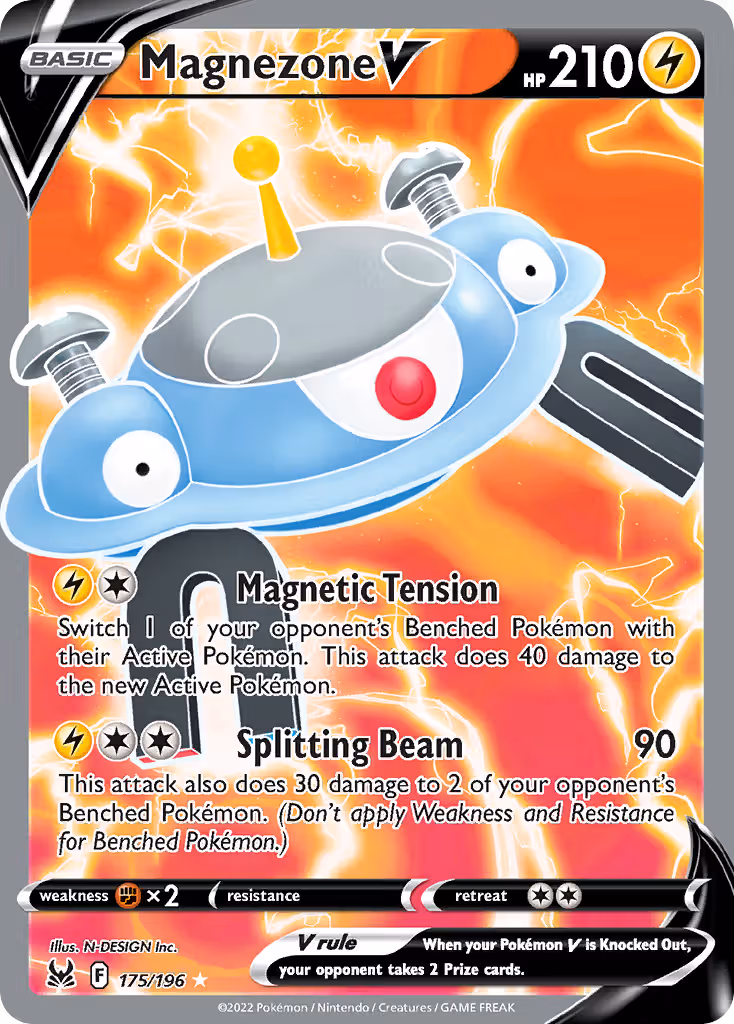 Magnezone V 175/196 Pokemon card