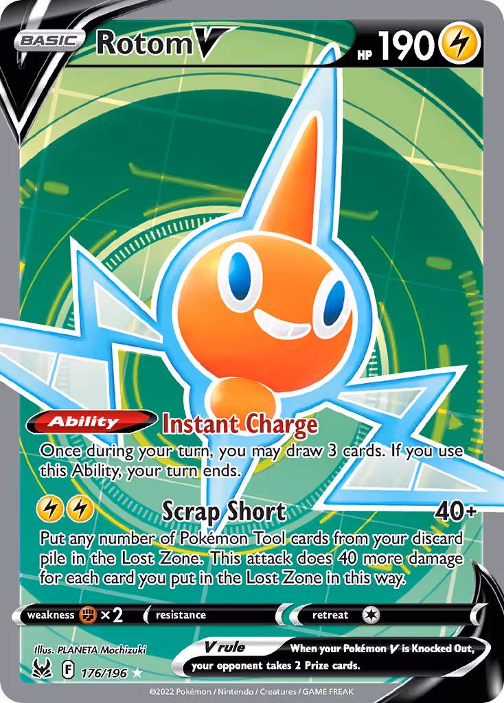 Rotom V 176/196 Pokemon card