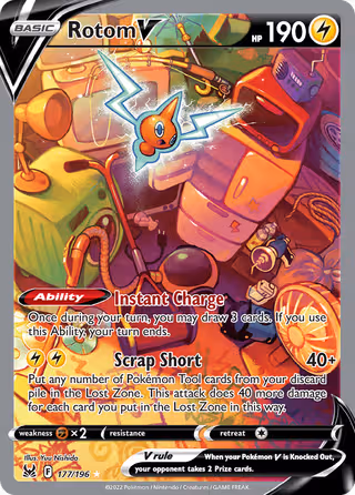 Rotom V 177/196 Pokemon card