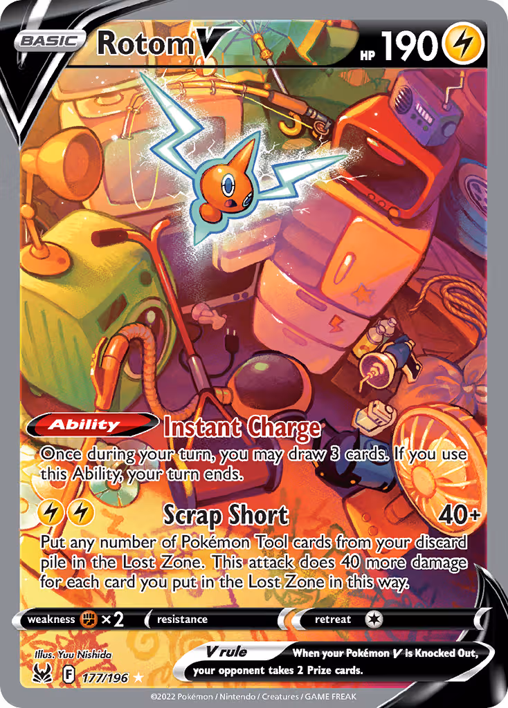 Rotom V 177/196 Pokemon card