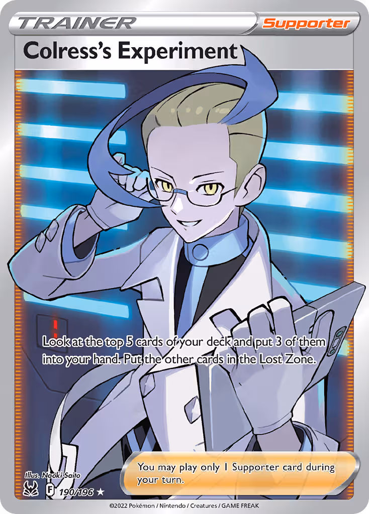 Colress's Experiment 190/196 Pokemon card