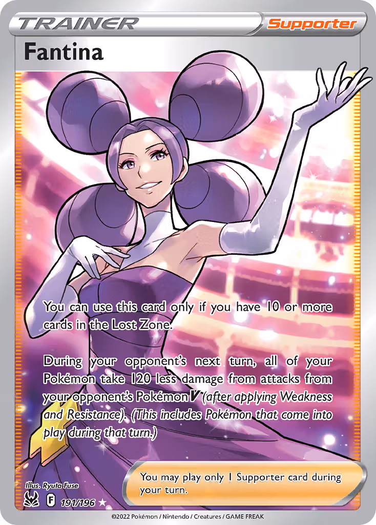 Fantina 191/196 Pokemon card