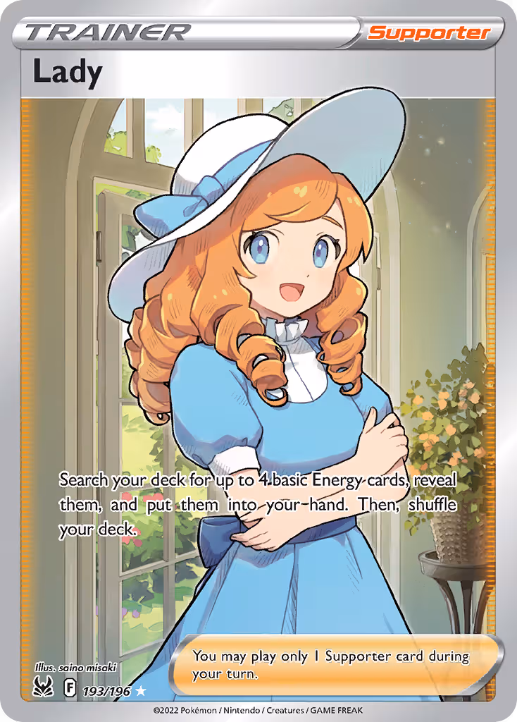 Lady 193/196 Pokemon card
