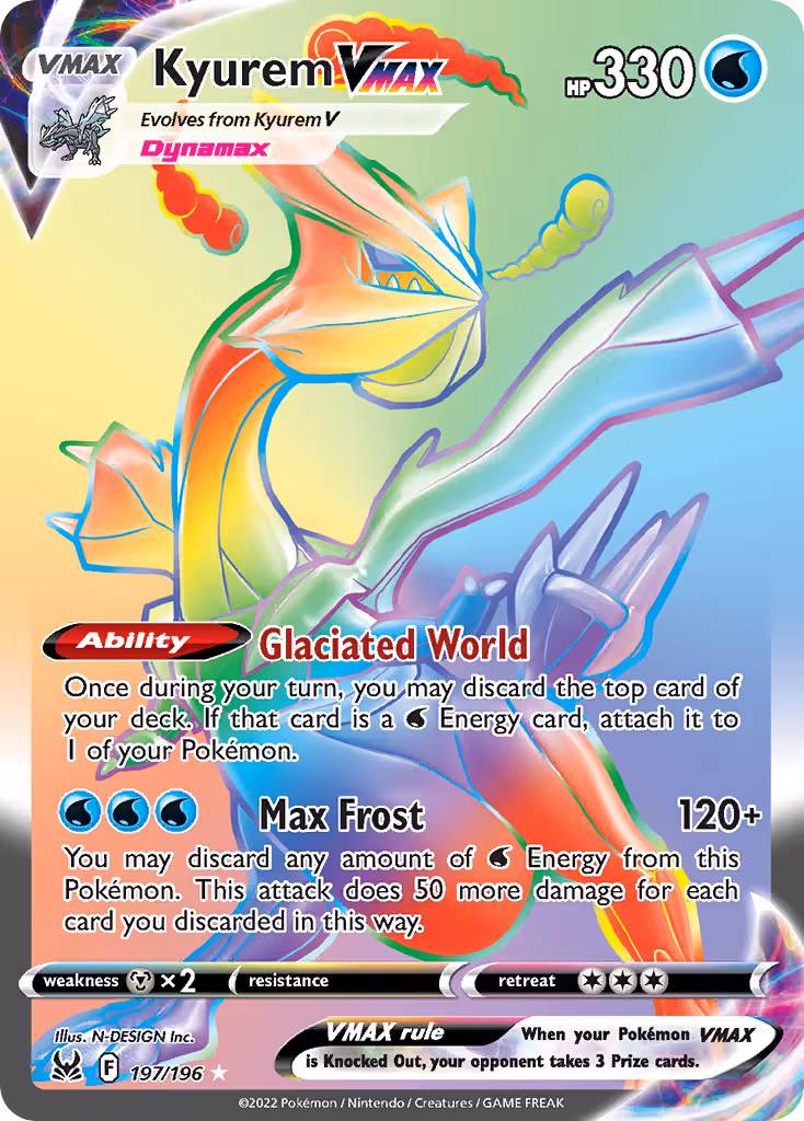 Kyurem VMAX 197/196 Pokemon card