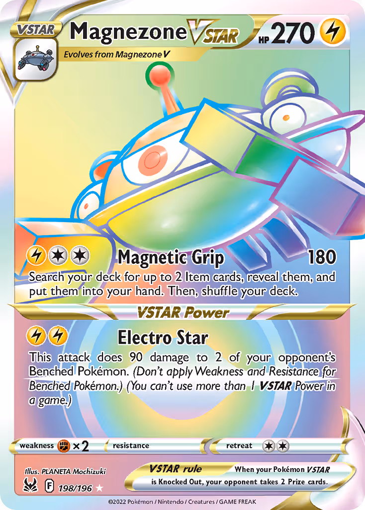 Magnezone VSTAR 198/196 Pokemon card