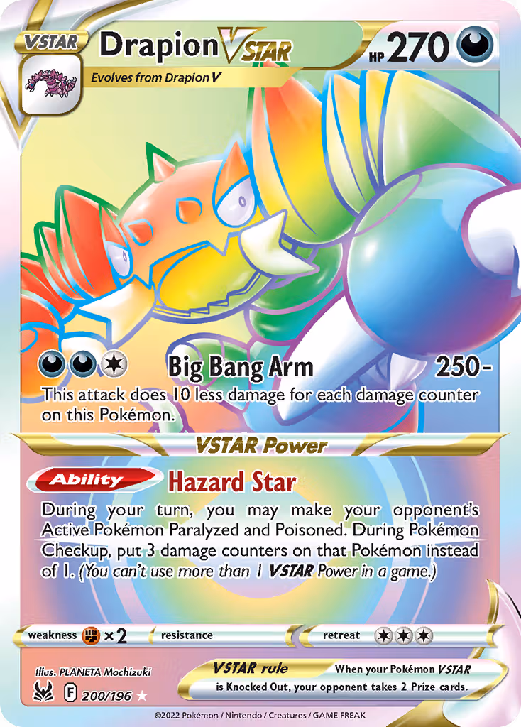 Drapion VSTAR 200/196 Pokemon card